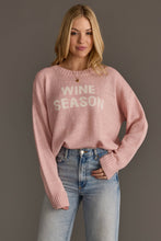 Load image into Gallery viewer, Lt. Pink Wine Season Lightweight Sweater