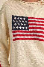 Load image into Gallery viewer, American Flag Knit Sweater