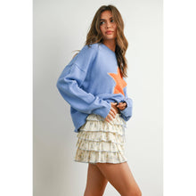 Load image into Gallery viewer, BUTTERMELON - Drop Shoulder Star Pattern Sweater - BMW7756