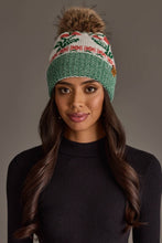 Load image into Gallery viewer, Panache Apparel Co. - Off White Cherry Pattern Pom Hat
