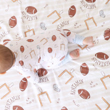 Load image into Gallery viewer, Tiny Touchdowns Convertible Zip Romper | Neutral