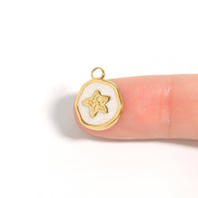 Load image into Gallery viewer, WJW - 18K Gold PVD Starfish Epoxy Charm