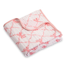 Load image into Gallery viewer, LollyBanks - Beautiful Bows Baby Toddler Muslin Blanket