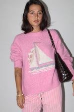 Load image into Gallery viewer, Bailey Rose - Sailboat Knit Fuzzy Sweater