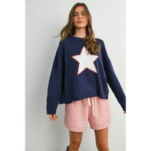 Load image into Gallery viewer, BUTTERMELON - Drop Shoulder Star Pattern Sweater - BMW7756