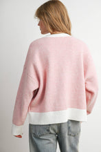 Load image into Gallery viewer, BUTTERMELON - Cozy Contrast Trim Sweater-BMW8575