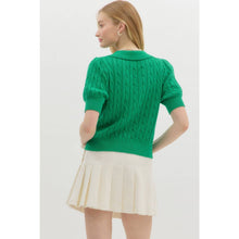 Load image into Gallery viewer, STYLE USA - Solid sweater cable knit top