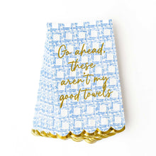 Load image into Gallery viewer, 8 Oak Lane - Blue Cane Paper Guest Towel Packs