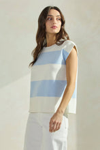 Load image into Gallery viewer, Striped Sleeveless Knit Top