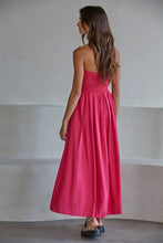 Load image into Gallery viewer, Striped Tube Neck Strapless Flare Maxi Dress