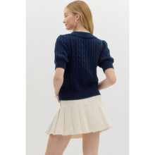 Load image into Gallery viewer, STYLE USA - Solid sweater cable knit top