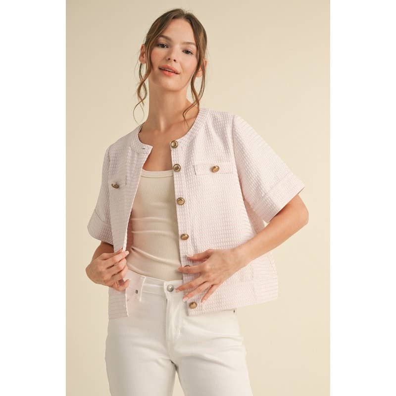 STYLE USA - Textured knit jacket