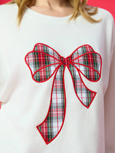 Load image into Gallery viewer, Tartan Bow Sweatshirt