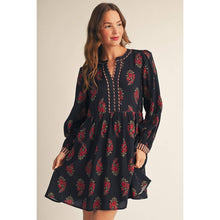 Load image into Gallery viewer, Floral Dress - Black
