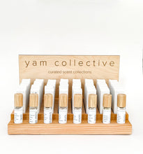 Load image into Gallery viewer, yam collective - Roll On Parfum Store Display with Engraved Sign