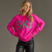 Load image into Gallery viewer, Panache Apparel Co. - Bright Pink Ski Sweater