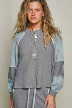 Load image into Gallery viewer, Solid Thermal Cut and Sew Knit Sweater Patch Top