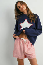 Load image into Gallery viewer, BUTTERMELON - Drop Shoulder Star Pattern Sweater - BMW7756