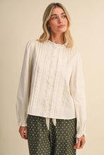 Load image into Gallery viewer, Pin Tuck Lake Trim Blouse - Honey Gold
