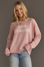 Load image into Gallery viewer, Lt. Pink Wine Season Lightweight Sweater