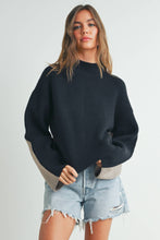 Load image into Gallery viewer, Two-Toned Turtleneck Sweater