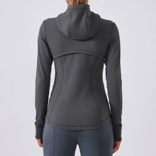 Load image into Gallery viewer, Sodalemon - Women Full Zipper Drawstring Hat Side Pocket Sport Jacket