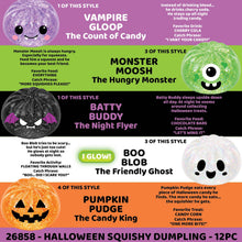Load image into Gallery viewer, Fun Doh Halloween Dumpling Squishy Toy
