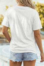 Load image into Gallery viewer, Faux Patchwork Printed US Flag Casual Tee