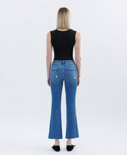 Load image into Gallery viewer, FLYING MONKEY - HIGH RISE RAW HEM BOOTCUT JEANS F6084