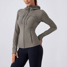 Load image into Gallery viewer, Sodalemon - Women Full Zipper Drawstring Hat Side Pocket Sport Jacket