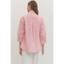 Load image into Gallery viewer, Stripe Print Top - Blue