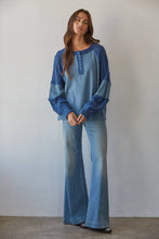 Load image into Gallery viewer, Knit Sweater Waffle Half Button Up Pullover