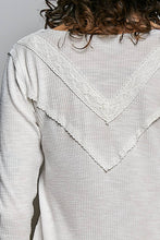 Load image into Gallery viewer, Long sleeve double gauze solid knit rib top