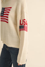 Load image into Gallery viewer, American Flag Knit Sweater