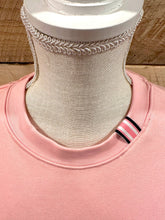 Load image into Gallery viewer, Pearly Vine - Danny Sweatshirt - Pink w Pink, White &amp; Navy Stripe Ribbon