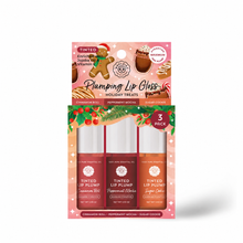 Load image into Gallery viewer, Holiday Treats Plumping Lip Gloss Trio