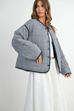 Load image into Gallery viewer, Buttoned Quilted Puffer Jacket - BMJ7822