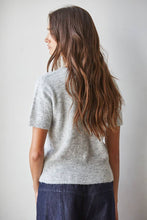 Load image into Gallery viewer, By Together - W2593 | Knit Sweater Polyester Nylon Round Neck Short Sleeve