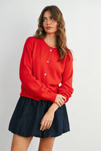 Load image into Gallery viewer, BUTTERMELON - Long Sleeve Buttoned Cropped Cardigan - BMC7906