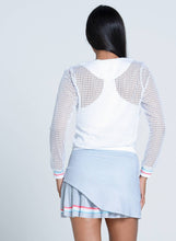 Load image into Gallery viewer, Lucky In Love - Women&#39;s Retro Stripe V-Neck Pullover - WHITE