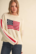 Load image into Gallery viewer, American Flag Knit Sweater