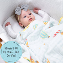 Load image into Gallery viewer, LollyBanks - The Sky is the Limit 100% Cotton Muslin Baby Blanket