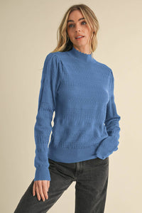 Lightweight Mockneck Sweater