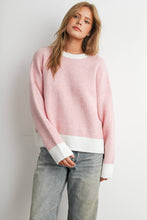 Load image into Gallery viewer, BUTTERMELON - Cozy Contrast Trim Sweater-BMW8575