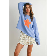 Load image into Gallery viewer, BUTTERMELON - Drop Shoulder Star Pattern Sweater - BMW7756