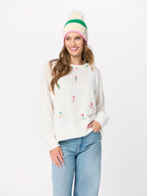 Load image into Gallery viewer, Shiraleah - ASST/8 SKIERS WITH PEARLS RELAXED SWEATSHIRTS, IVORY
