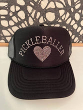 Load image into Gallery viewer, Pickleballer Black Trucker Hat