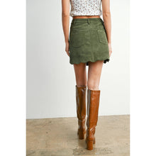 Load image into Gallery viewer, BUTTERMELON - Scallop Trim Button-Front Mini Skirt - BMS7859