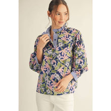 Load image into Gallery viewer, Navy Floral Top