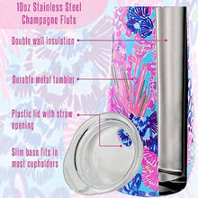 Load image into Gallery viewer, Lilly Pulitzer by Lifeguard Press - Stainless Steel Champagne Flute, Splendor in the Sand